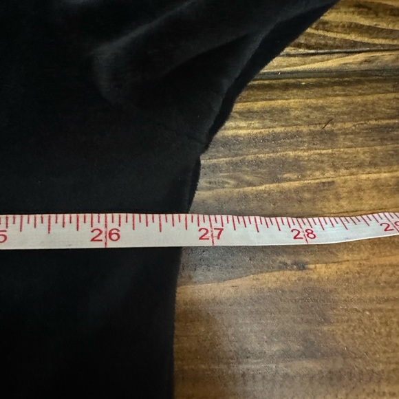 Cupcakes and Cashmere Long Hooded Pullover Velour Black Size Medium - Picture 6 of 7